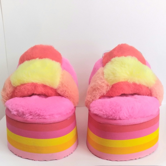 Pink Multicolored Platform Slide - Picture 3 of 6